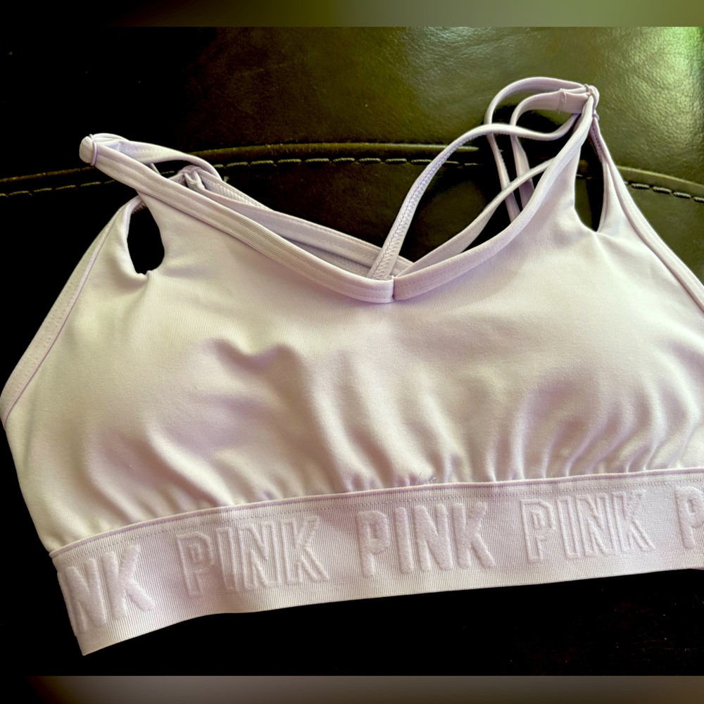 PINK Victoria's Secret Pink Sports Bra Strappy Design